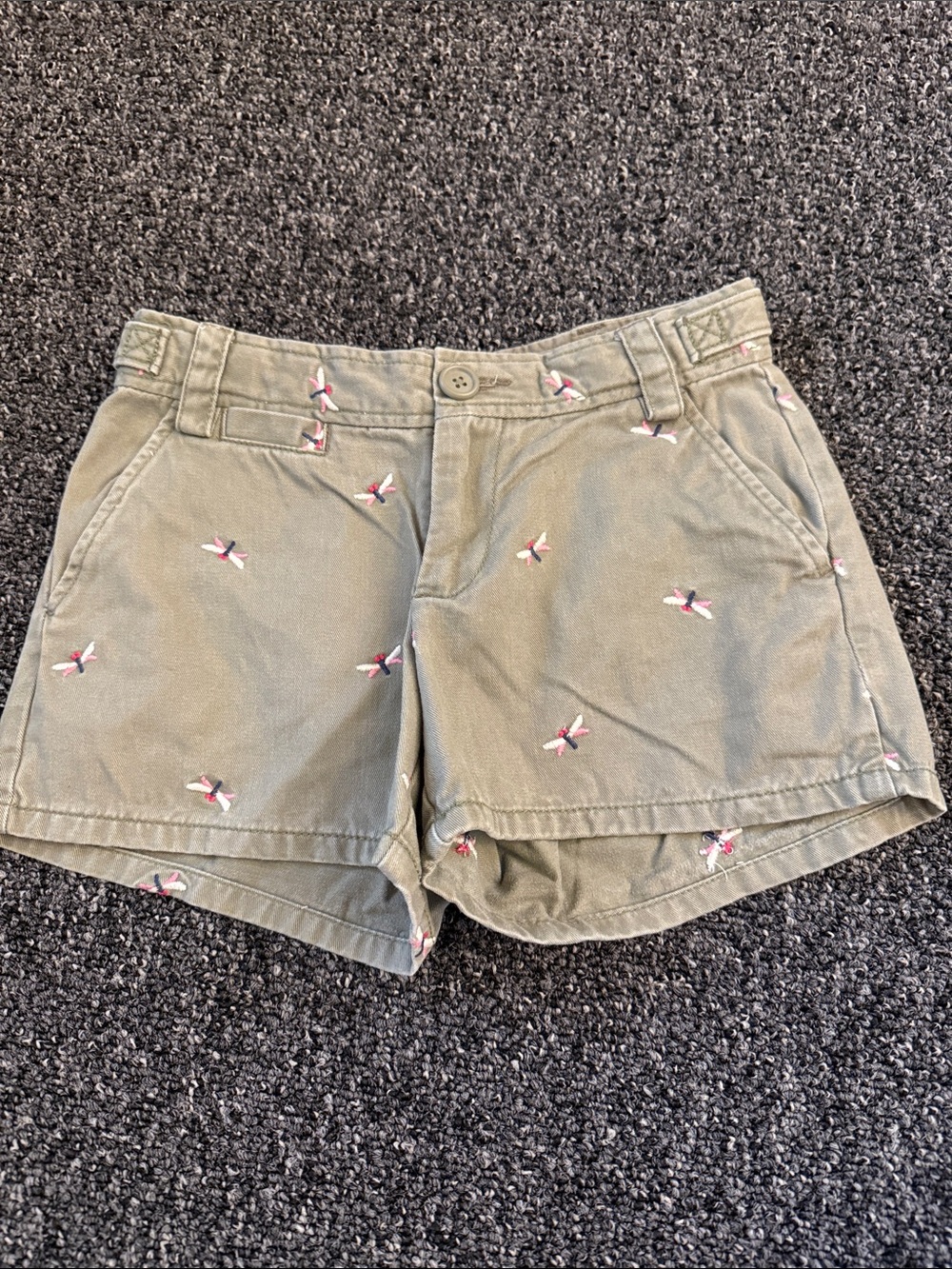 Gap Olive Embroidered Dragonfly Girl’s 10 Shorts
